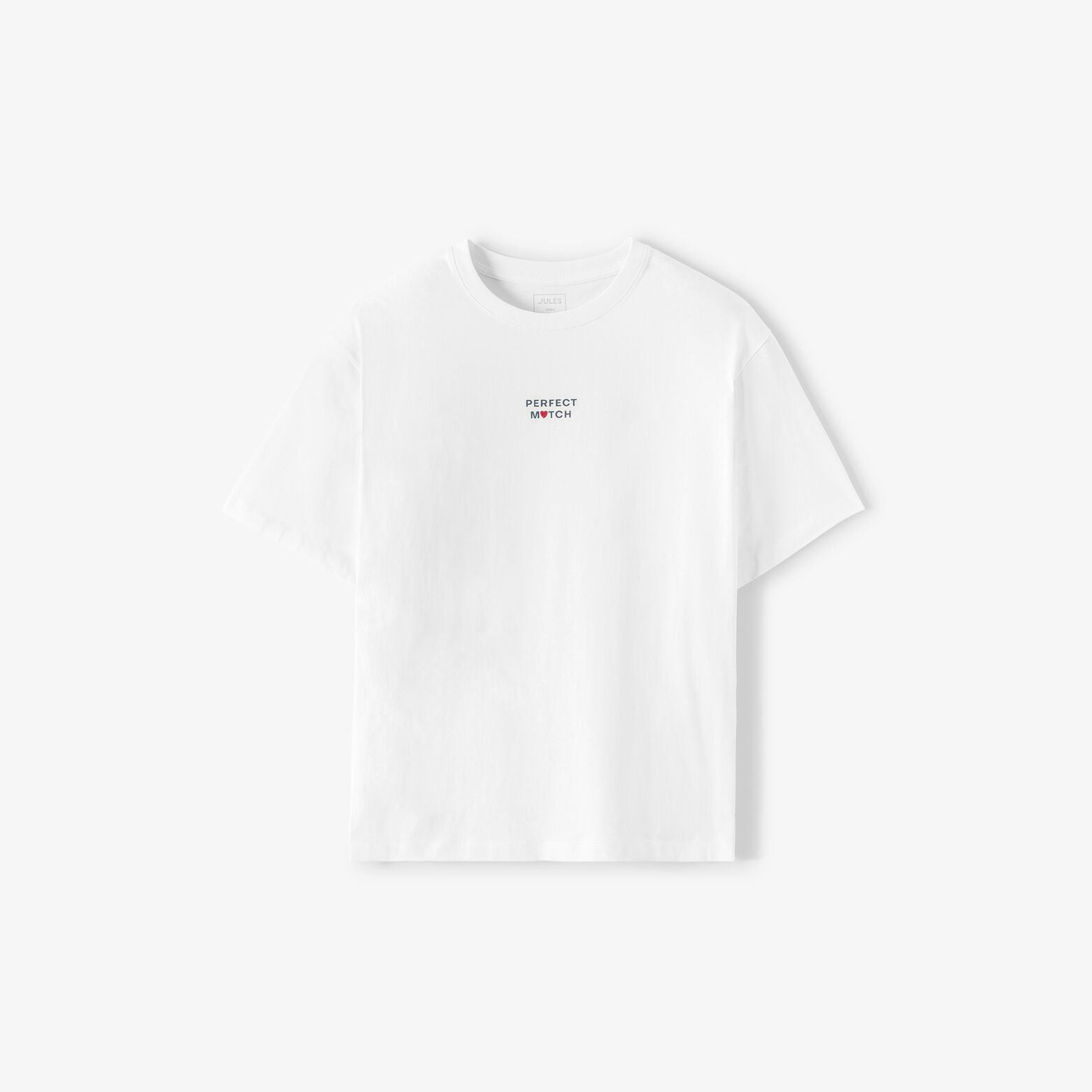 T-shirt met Sint-Valentijn print voor- en achteraa