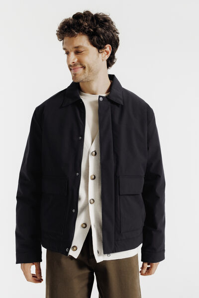 Blouson col chemise rembourr&eacute;