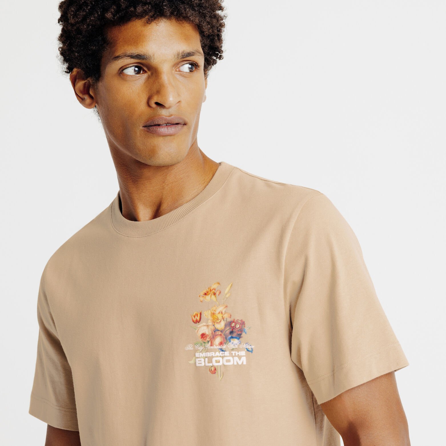 T-shirt met print voor- en achteraan