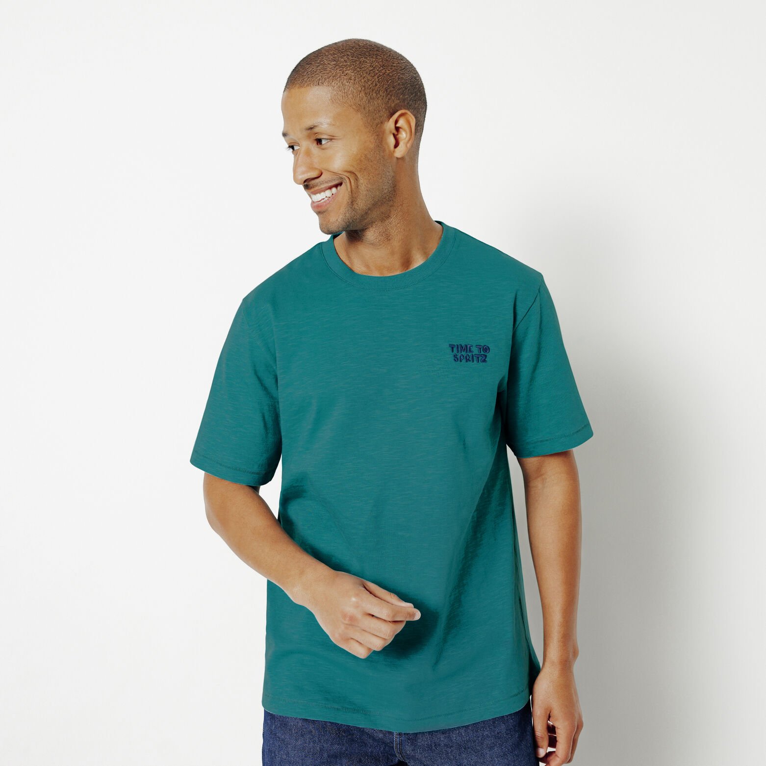 Tee shirt brod&eacute; en coton