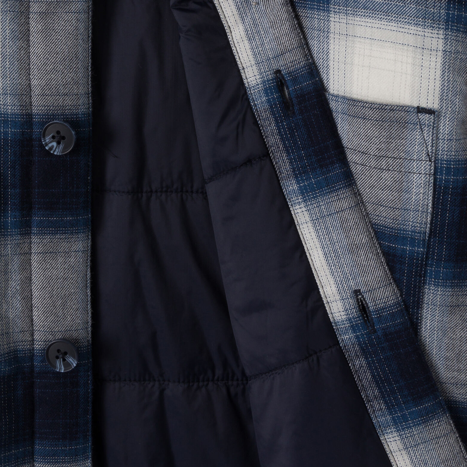 Surchemise doubl&eacute;e en coton