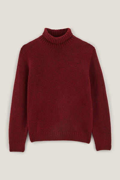 Pull col roul&eacute; doux