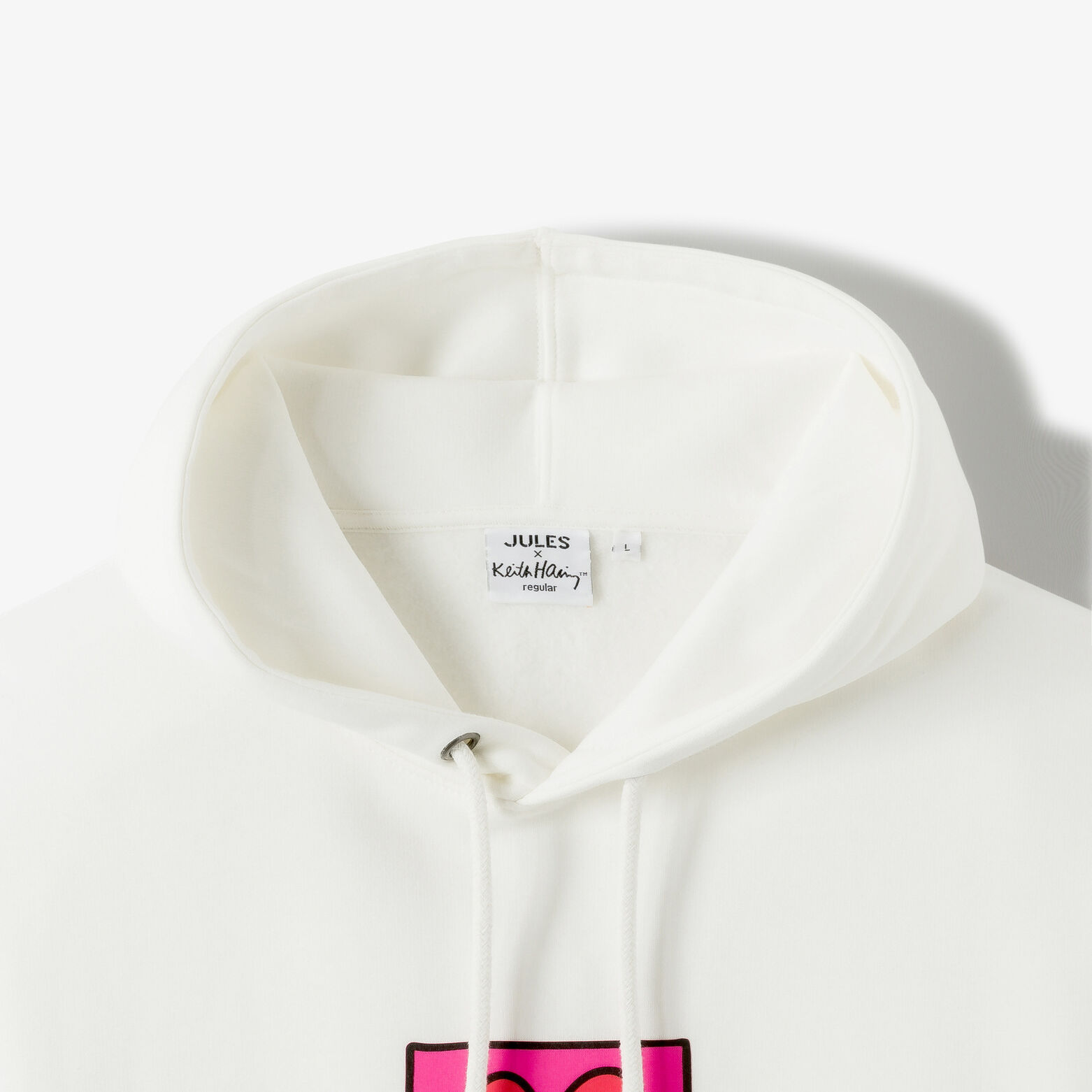 Sweat &agrave; capuche imprim&eacute; licence Keith Haring