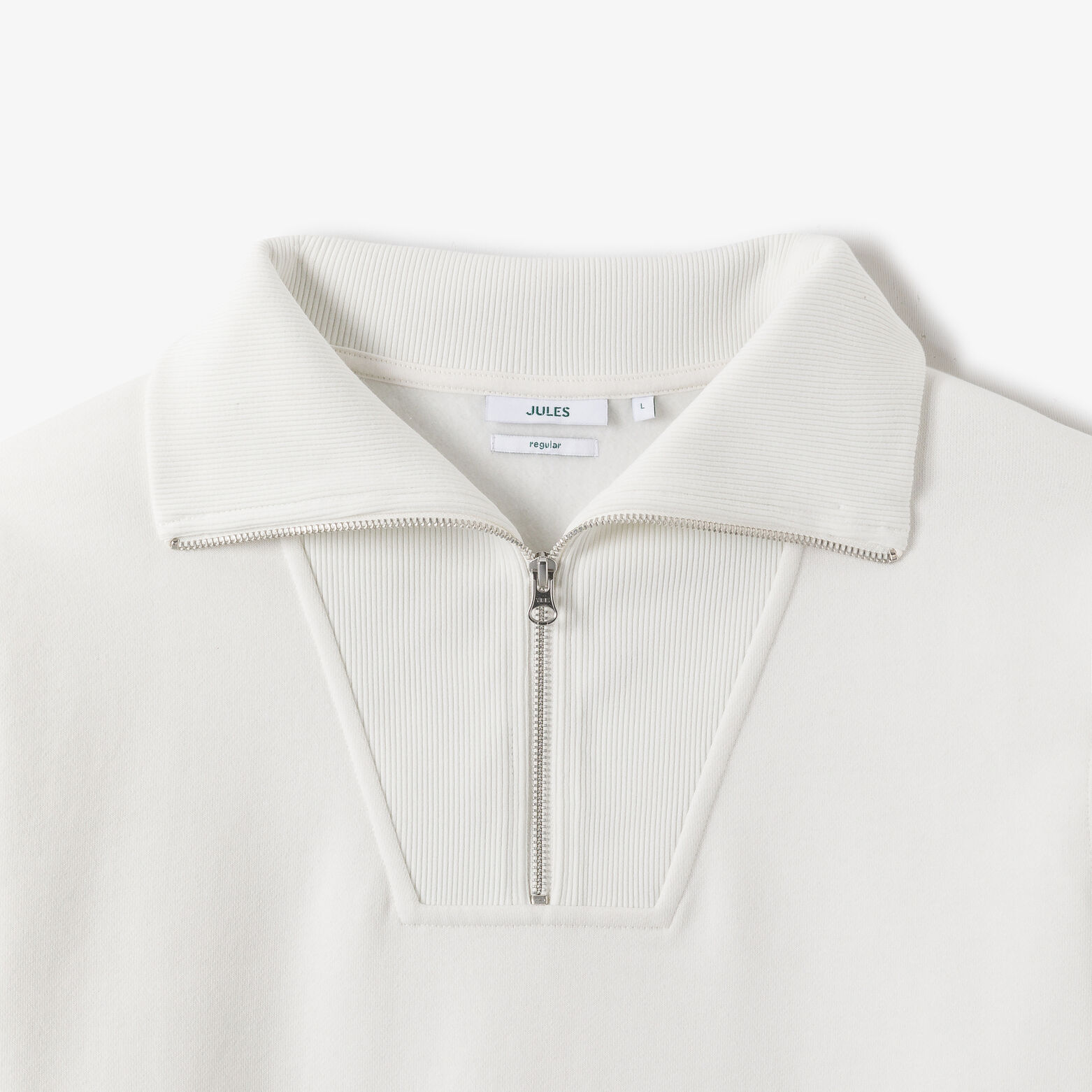 Sweat col camionneur zipp&eacute;