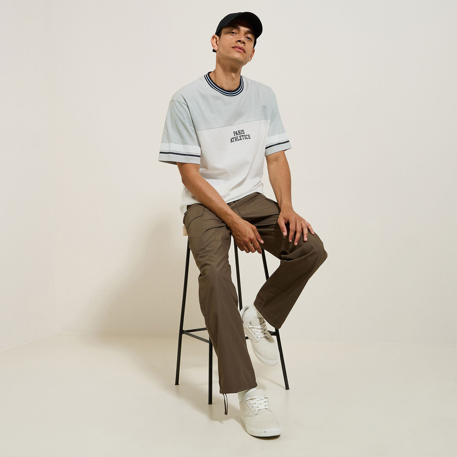 Tee shirt relax imprim&eacute; Paris Athletics