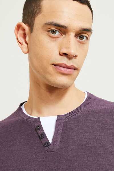 Pull col tunisien 2 en 1