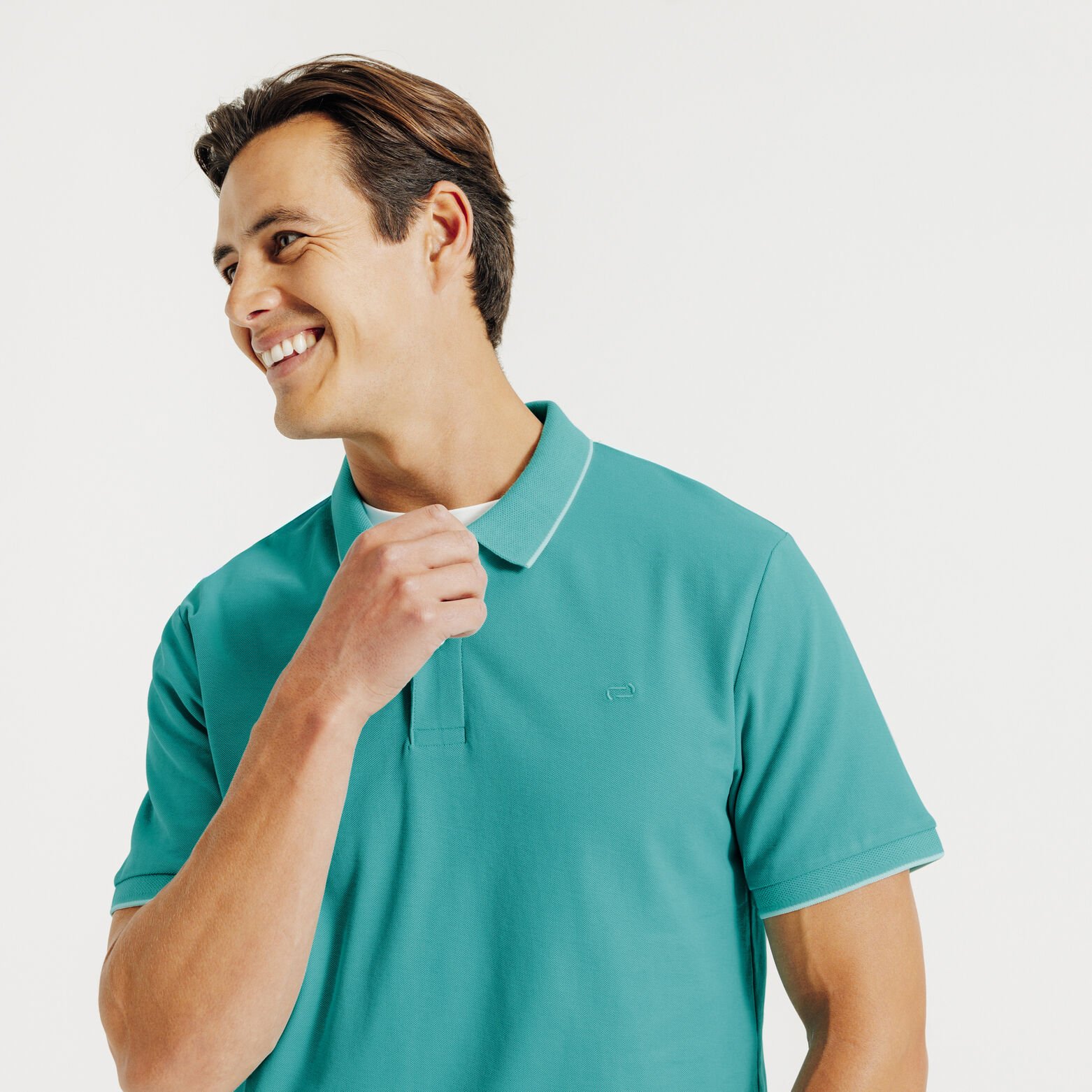 "Le Parfait by Jules" effen polo korte mouwen 