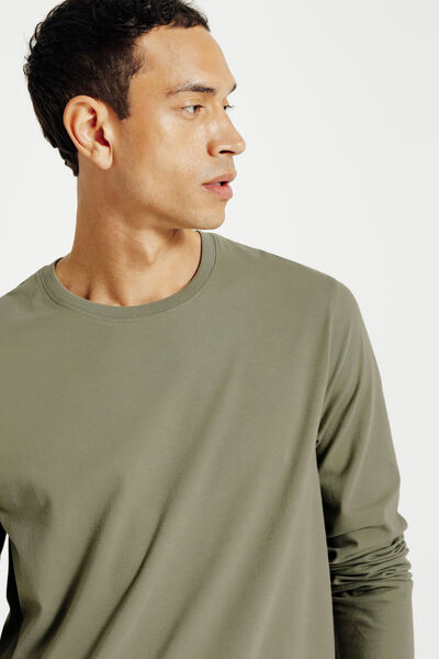 Tee shirt manches longues mati&egrave;re douce