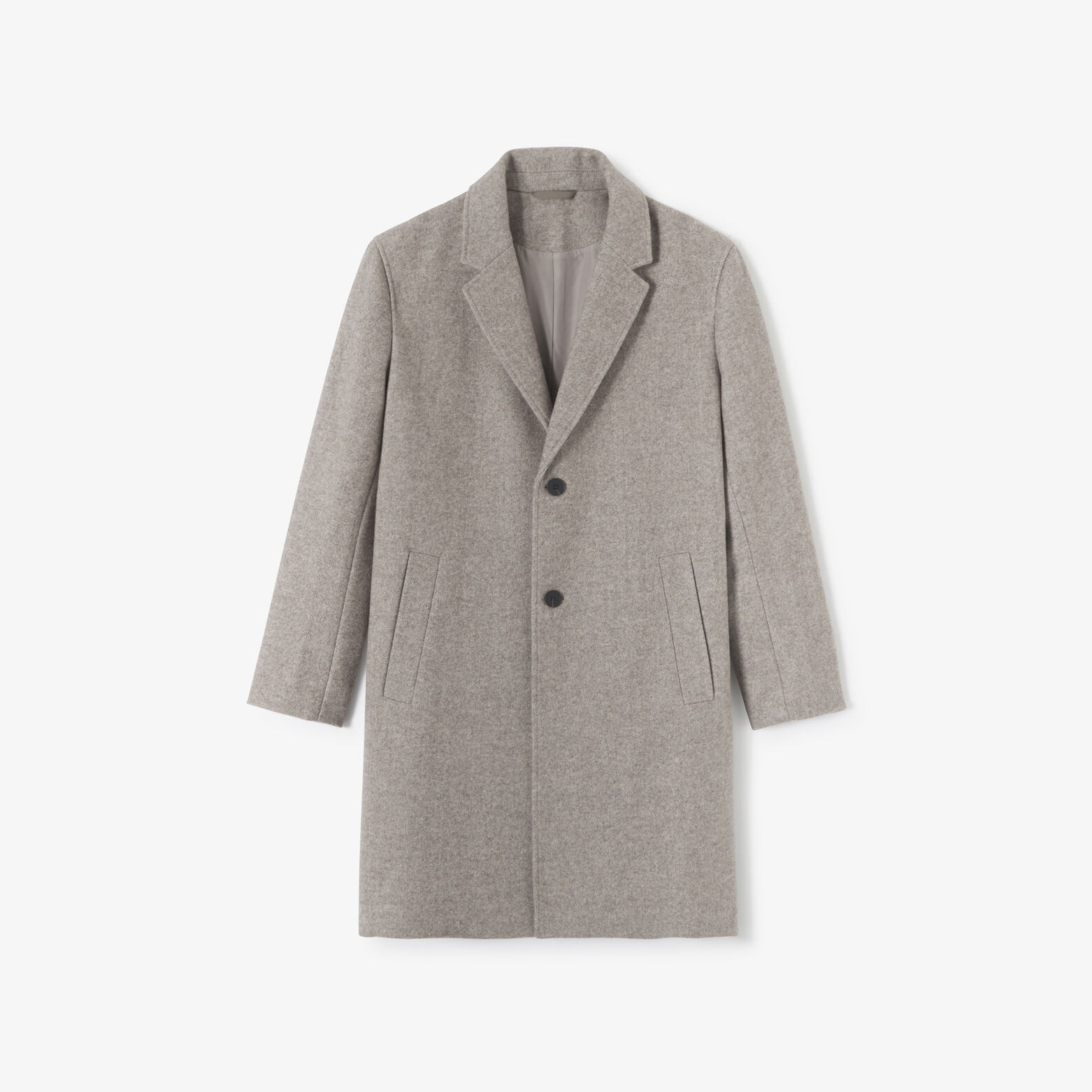 Manteau long col tailleur