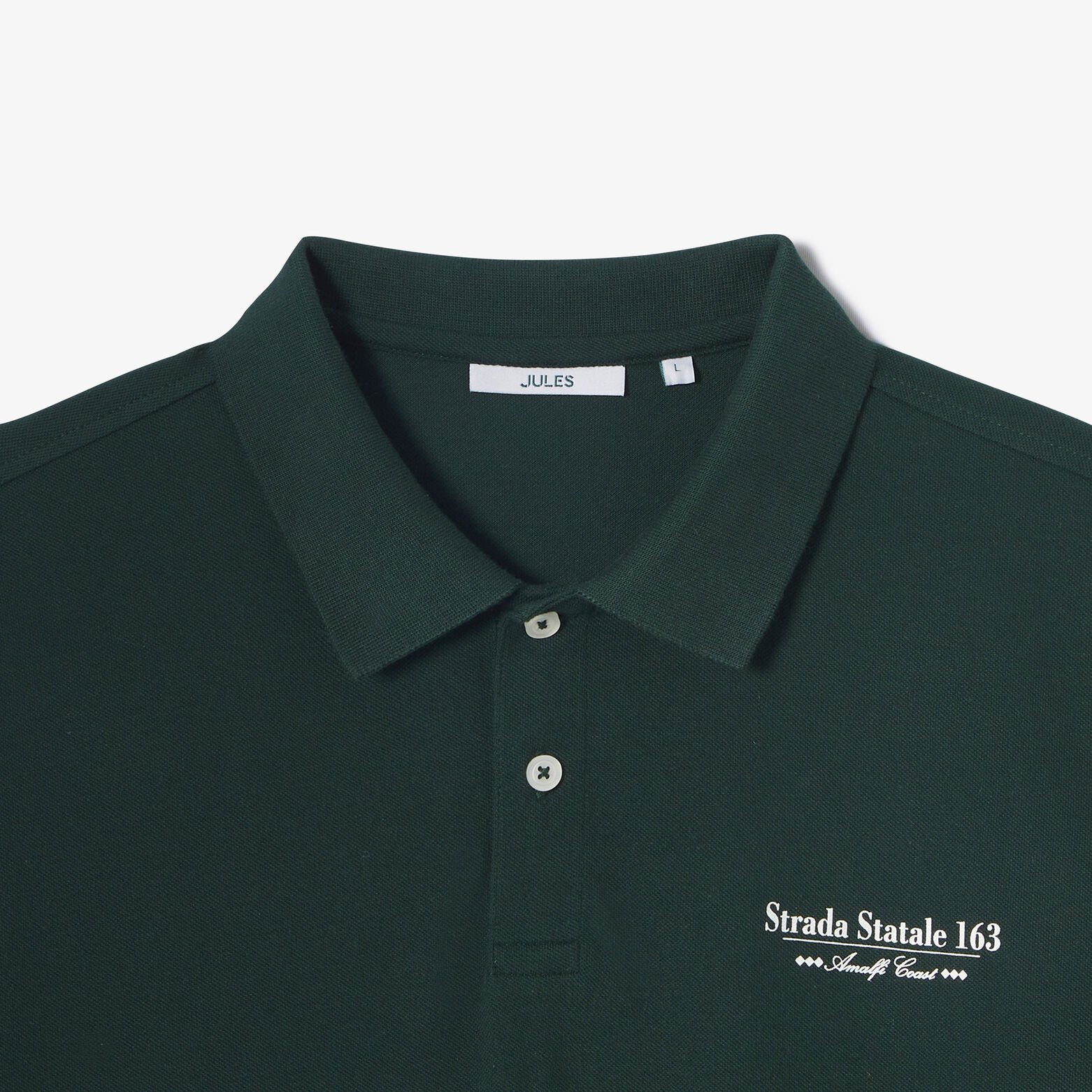 Polo manches courtes imprim&eacute; devant dos