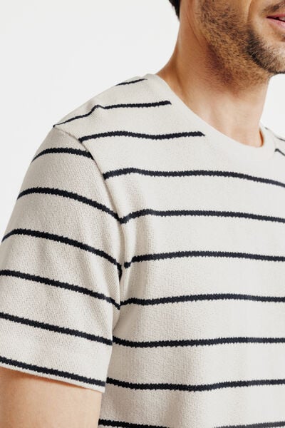 Tee shirt maille ray&eacute;