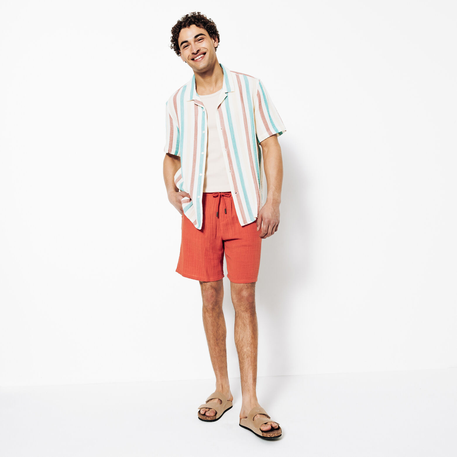 Short en gaze de coton