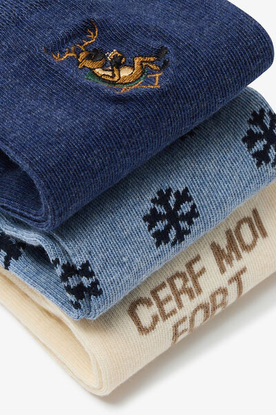 Coffret 3 paires de chaussettes fantaisies