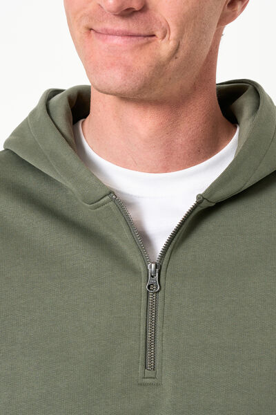 Sweat &agrave; capuche col zipp&eacute;