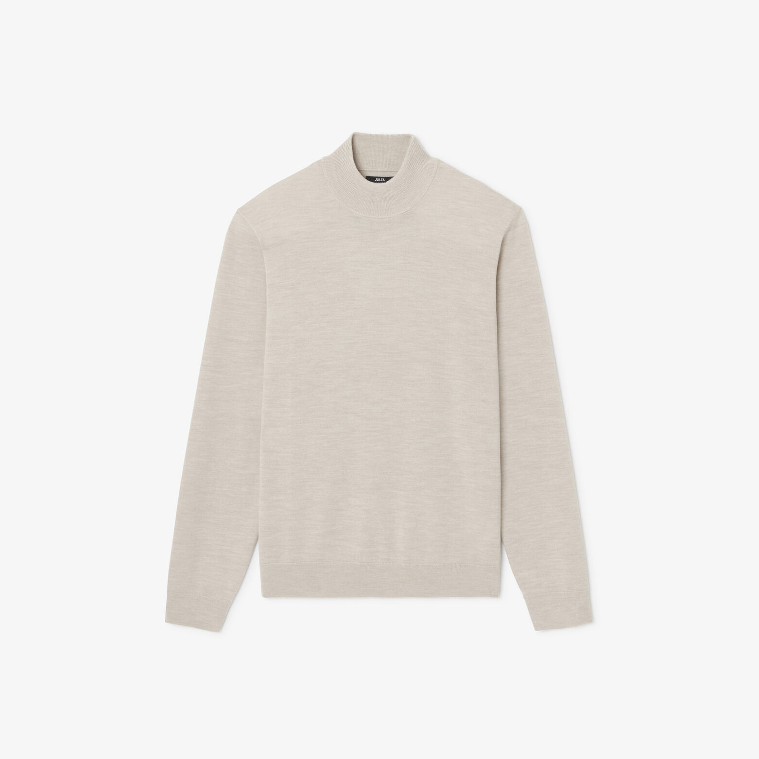 Trui schoorsteenkraag in merinos