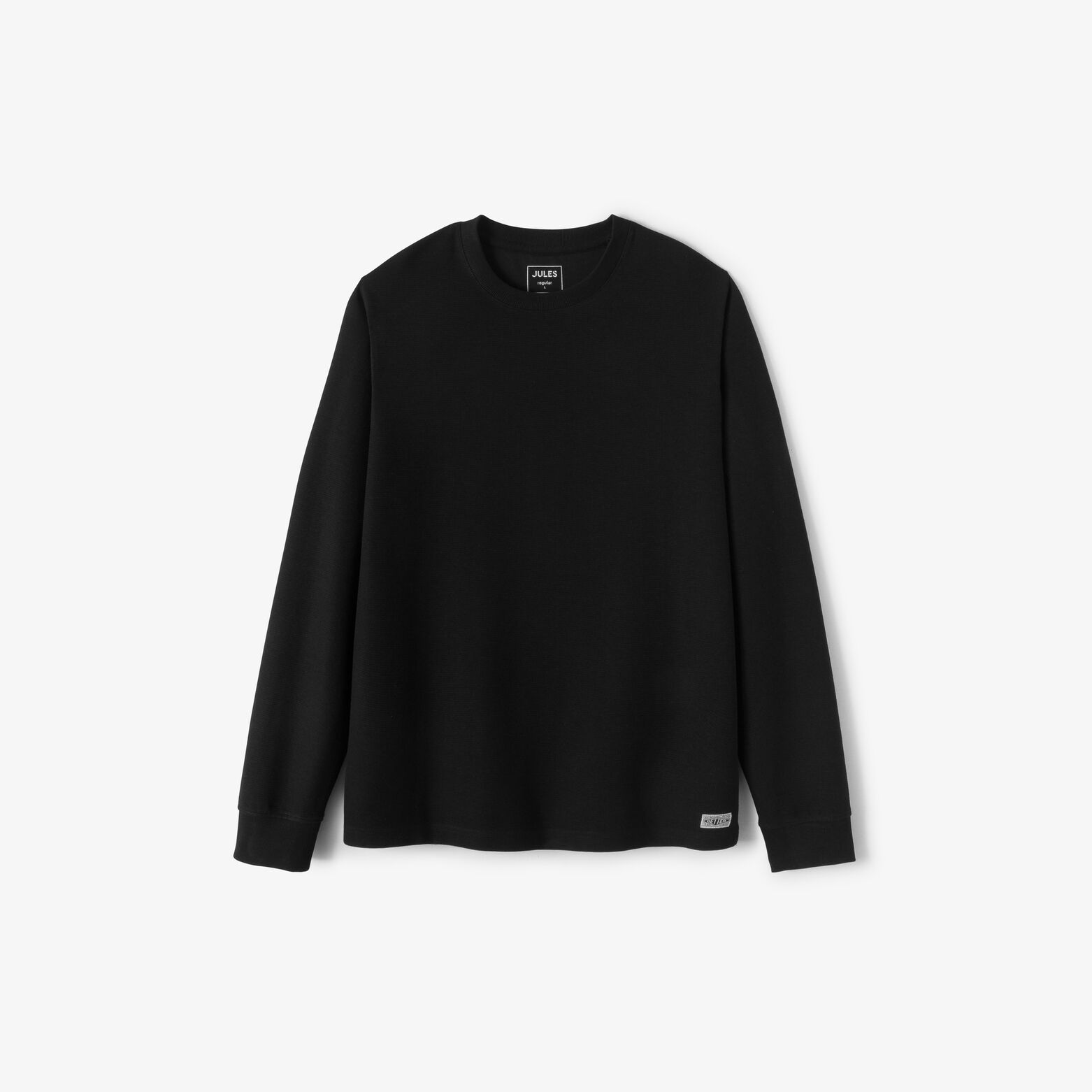 Tee shirt manches longues mati&egrave;re reli&eacute;f&eacute;e