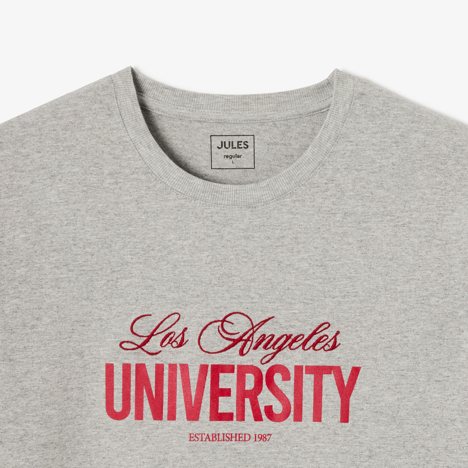 Tee shirt en coton broderie devant