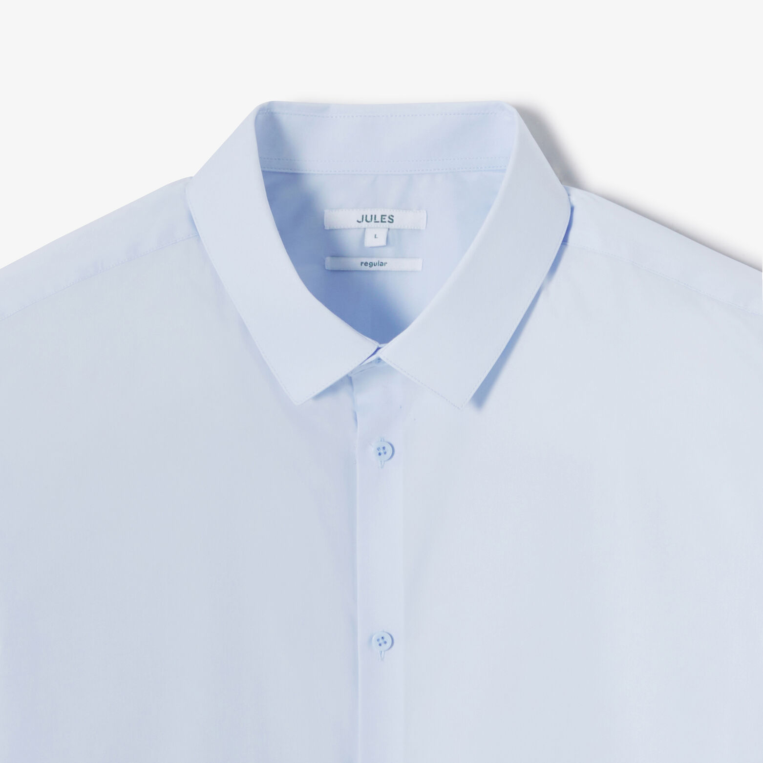 Chemise regular unie coton