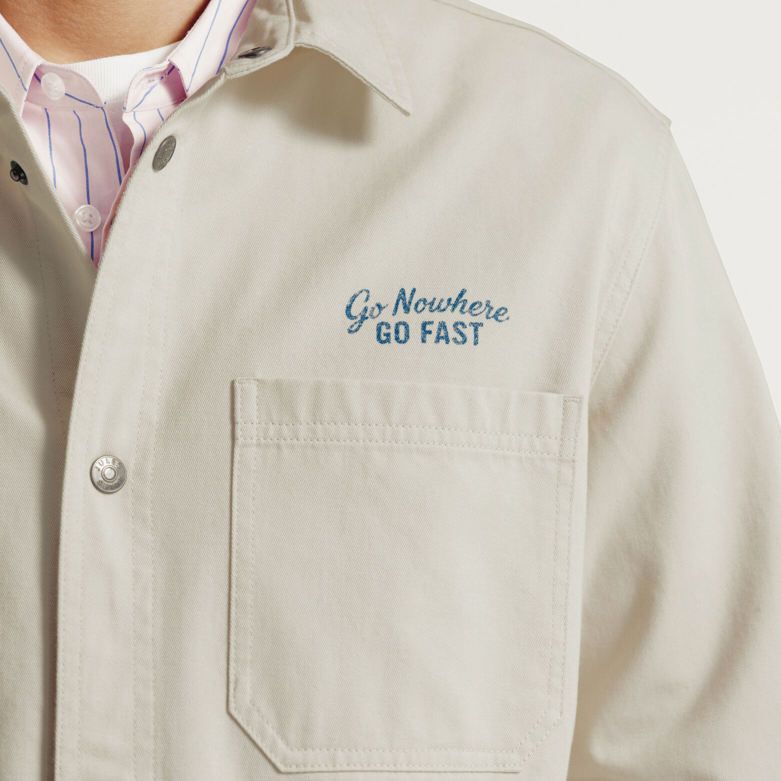 Overhemd in katoen met print