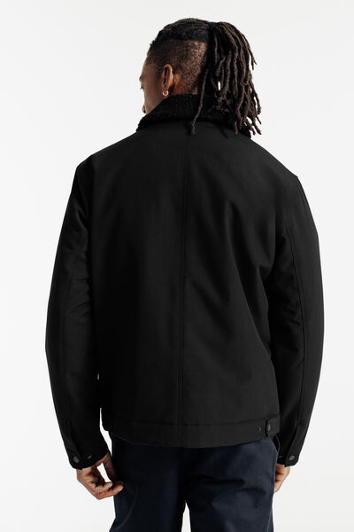 Blouson col chemise en sherpa amovible