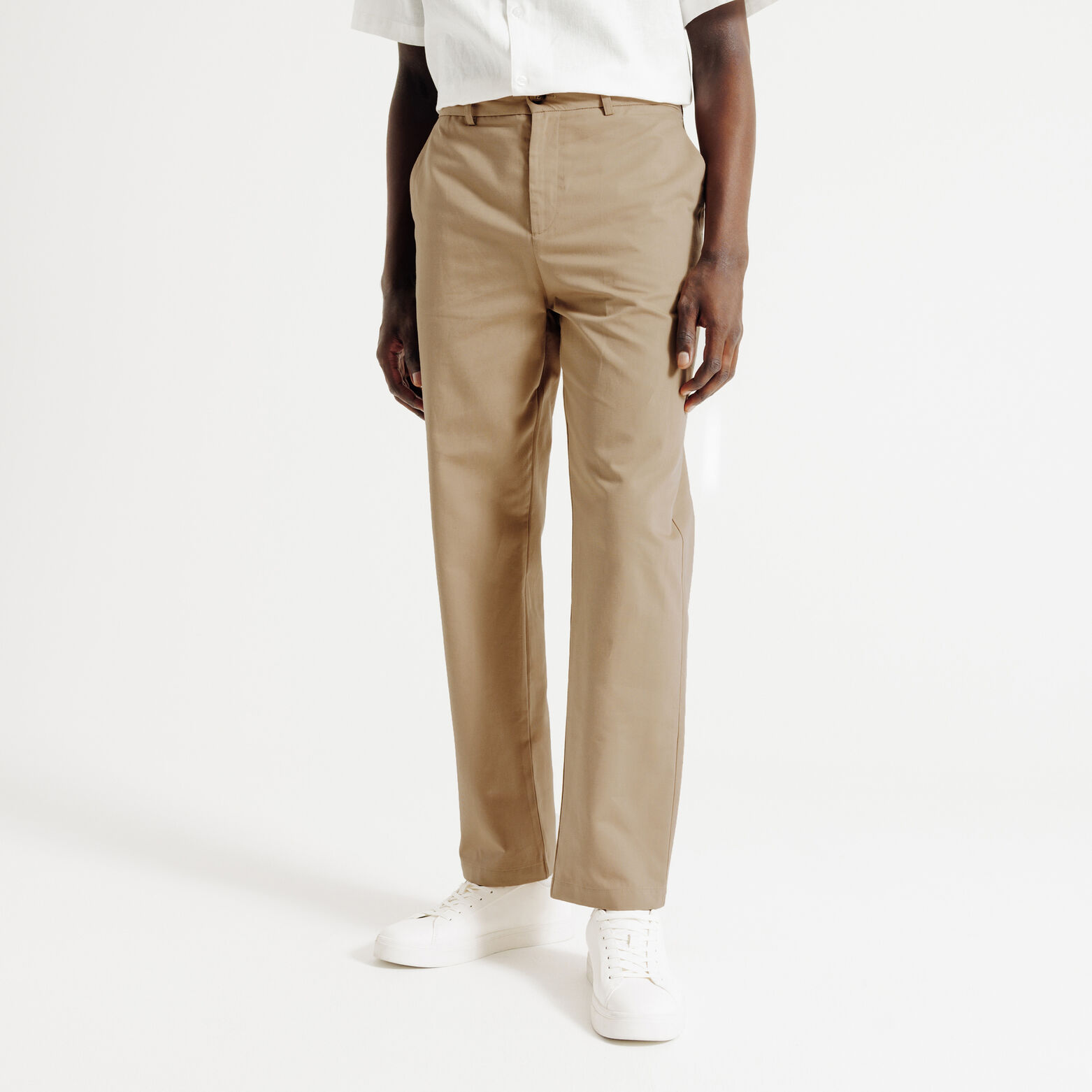 Pantalon chino tapered 7/8&egrave;me