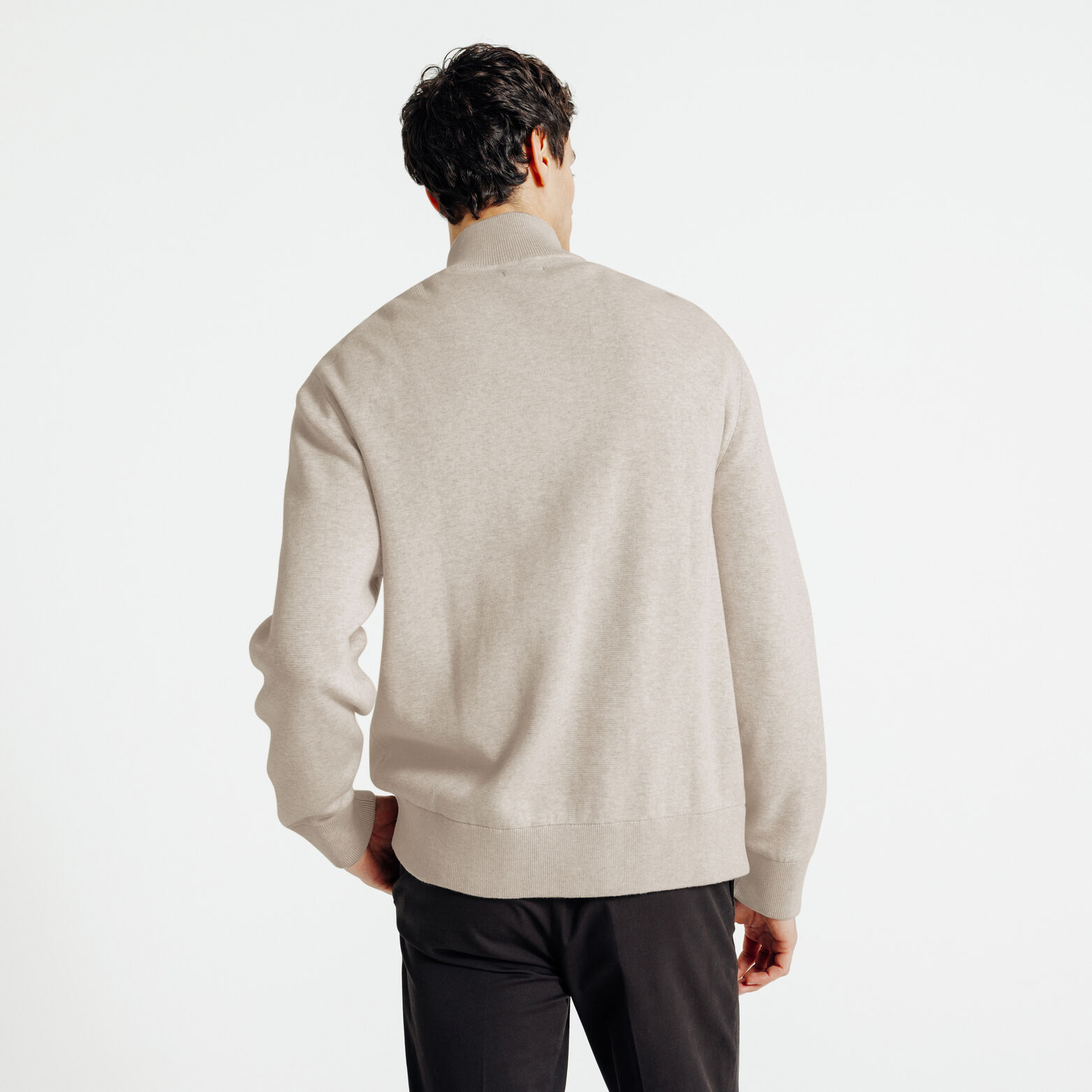 Gilet met knopen en opstaande kraag