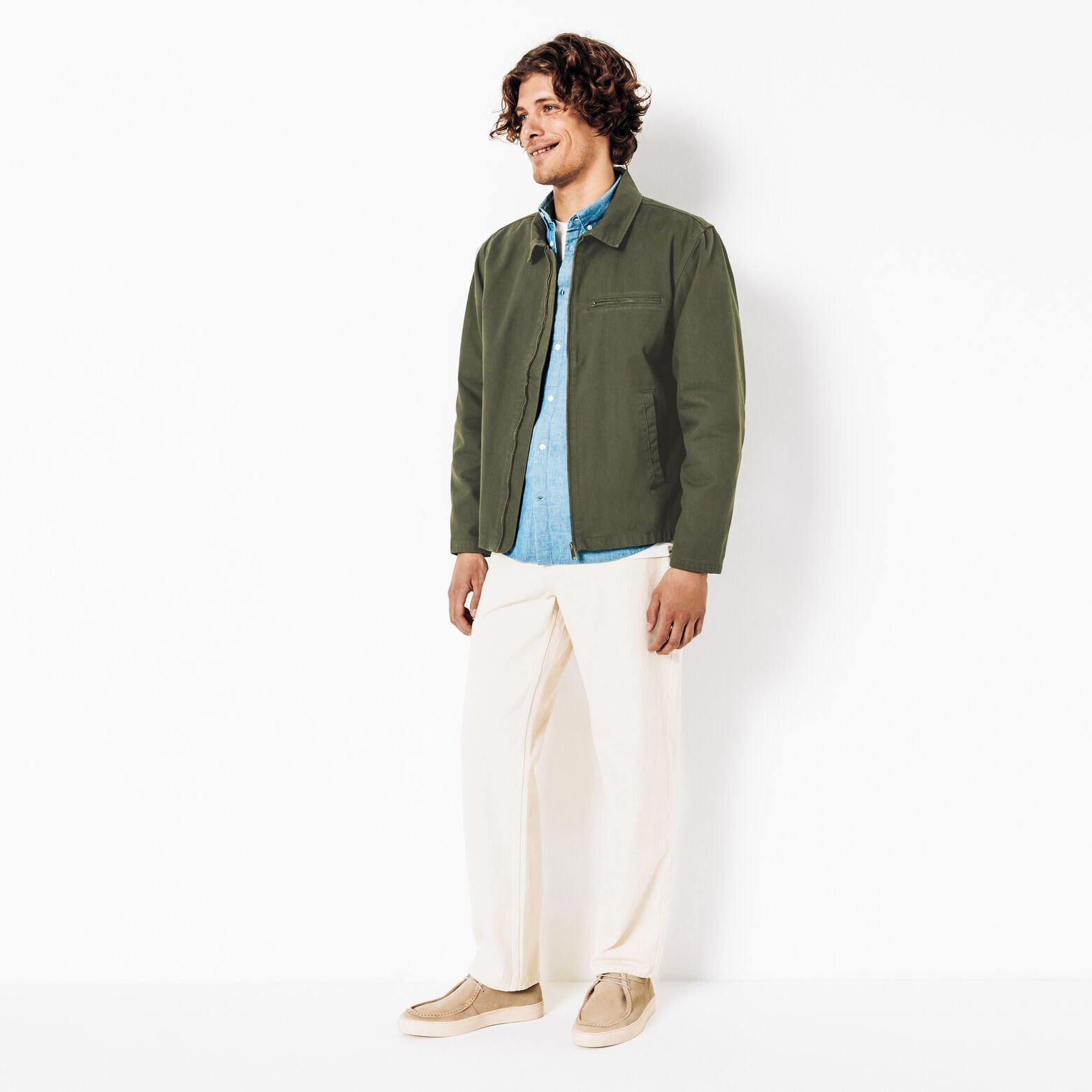 Blouson mi-saison col chemise