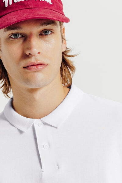 Polo manches courtes piqu&eacute; uni