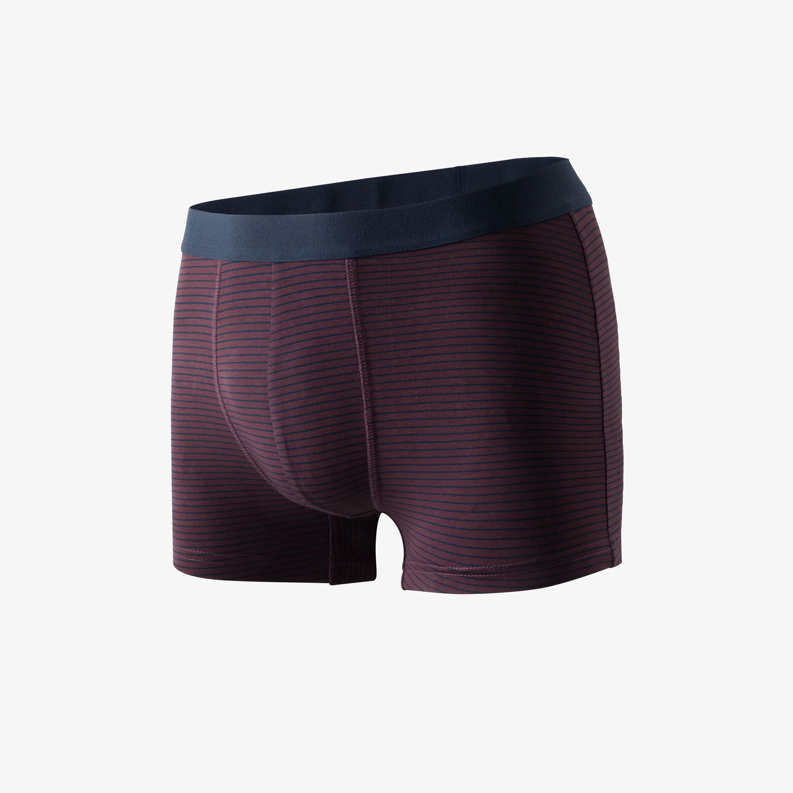 Boxer ray&eacute; en coton