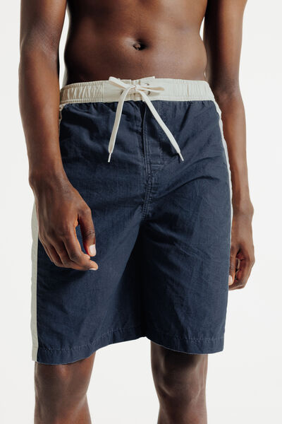 Maillot de bain long &agrave; bandes