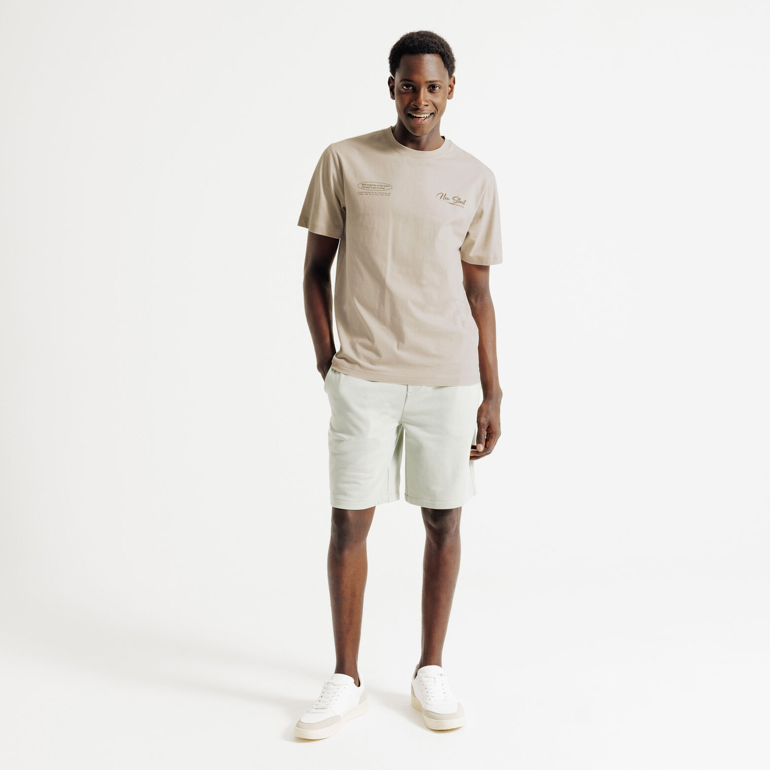 Tee shirt imprim&eacute; col rond