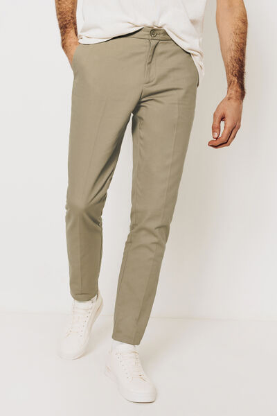 Pantalon tapered twill