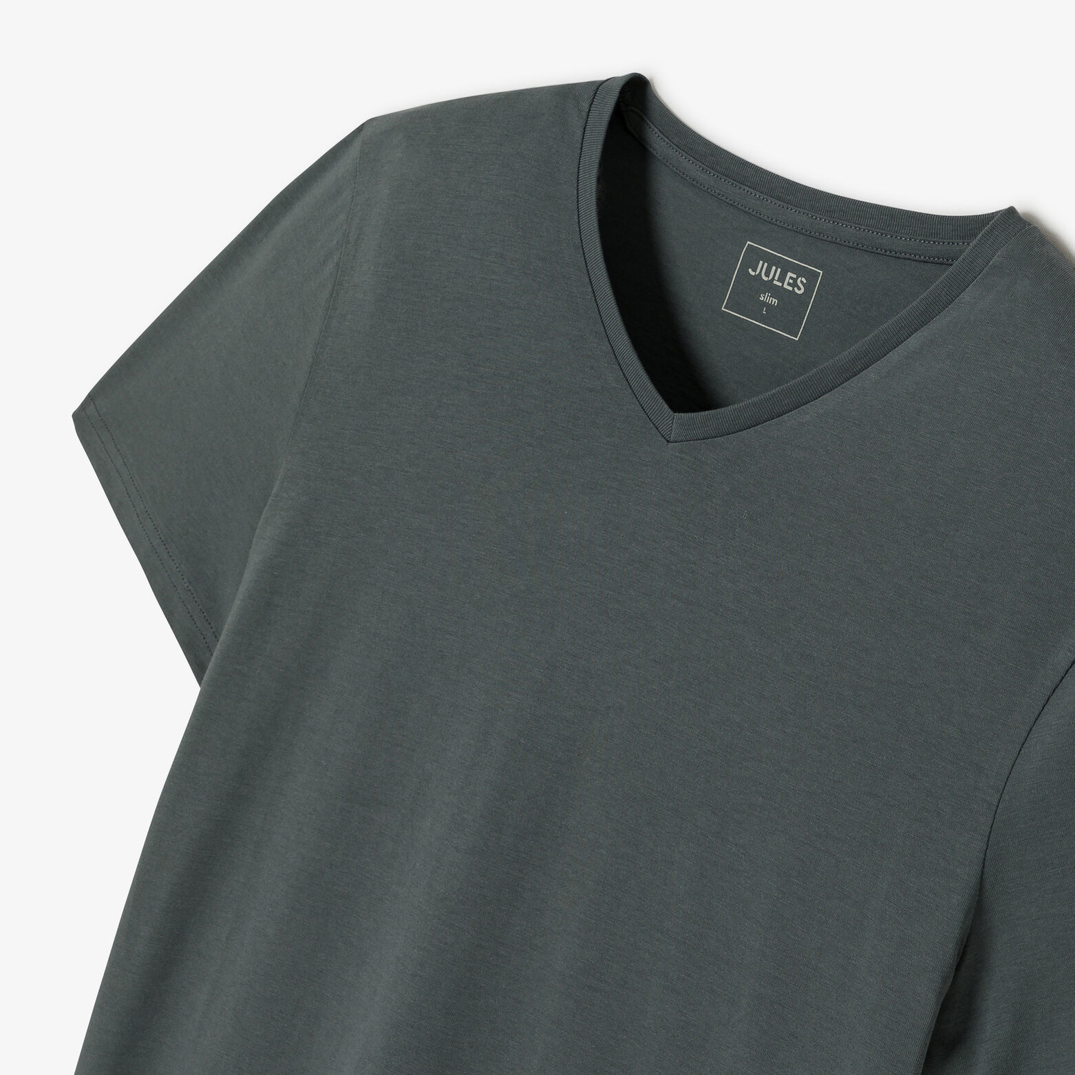 Tee shirt col V en coton