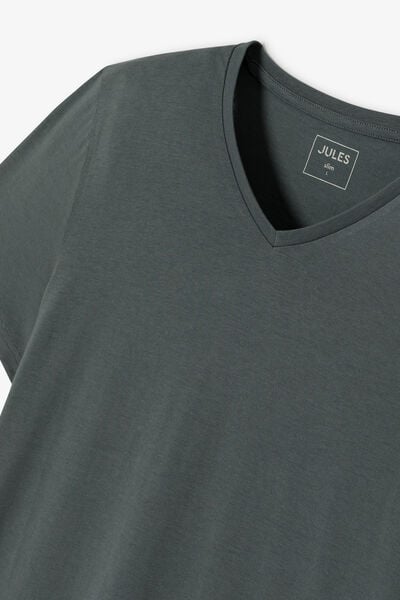 Tee shirt col V en coton