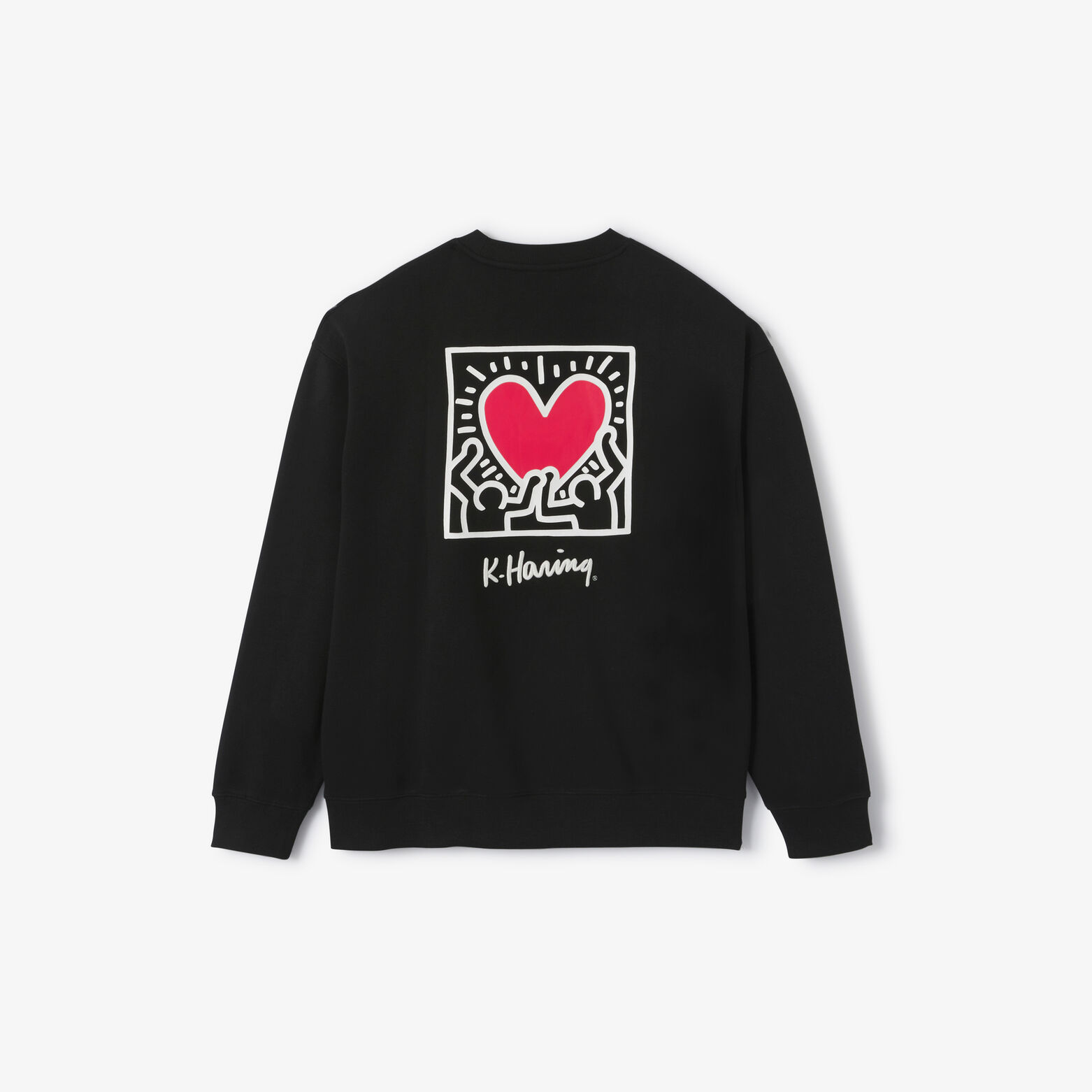 Sweat col rond imprim&eacute; licence Keith Haring