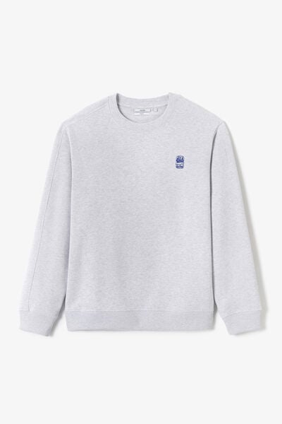 Sweat col rond chin&eacute; broderie poitrine