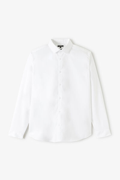 Chemise sans repassage en coton slim