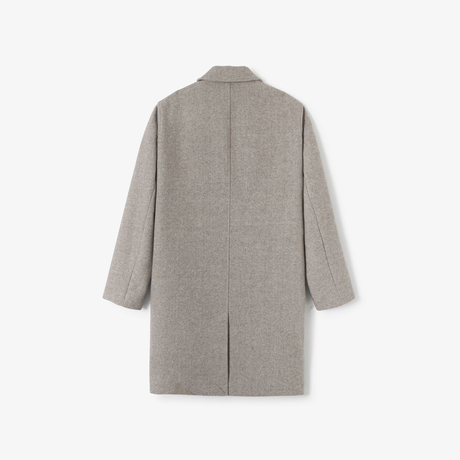 Manteau long col tailleur