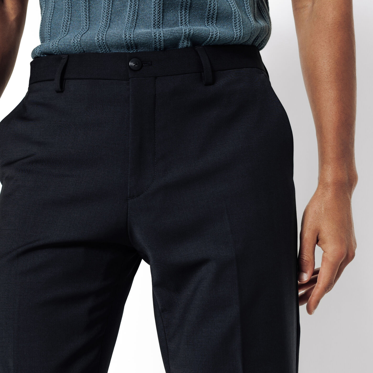 Slim fit kostuumbroek