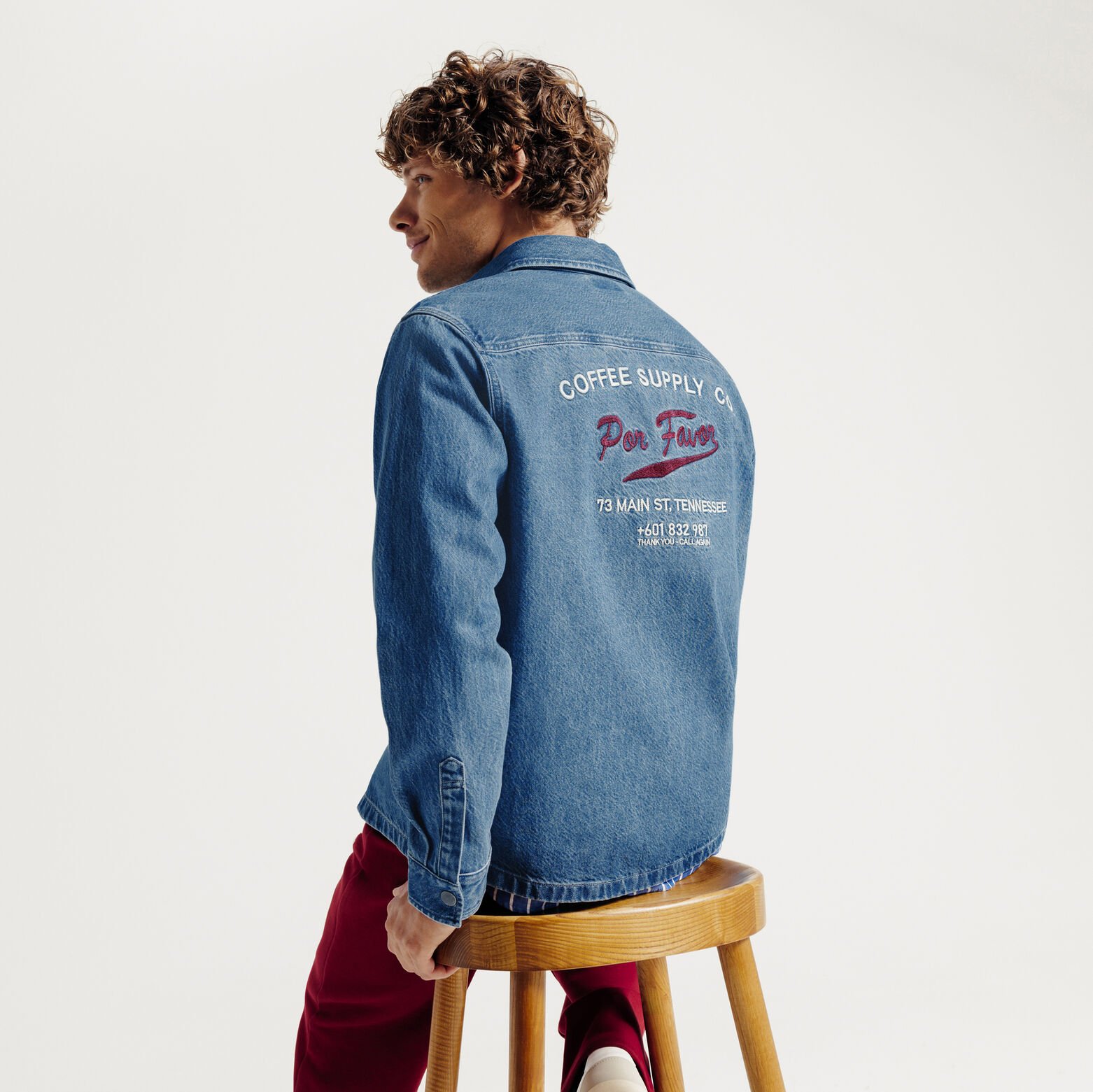 Surchemise en coton imprim&eacute;e