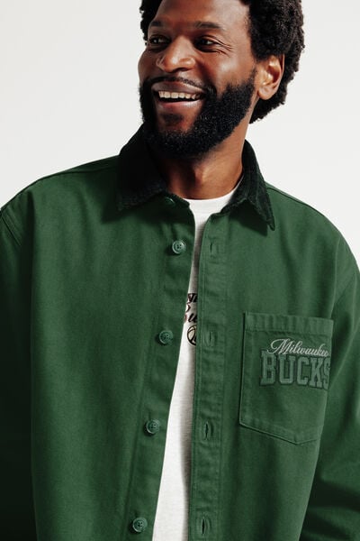 Surchemise Milwaukee Bucks licence NBA