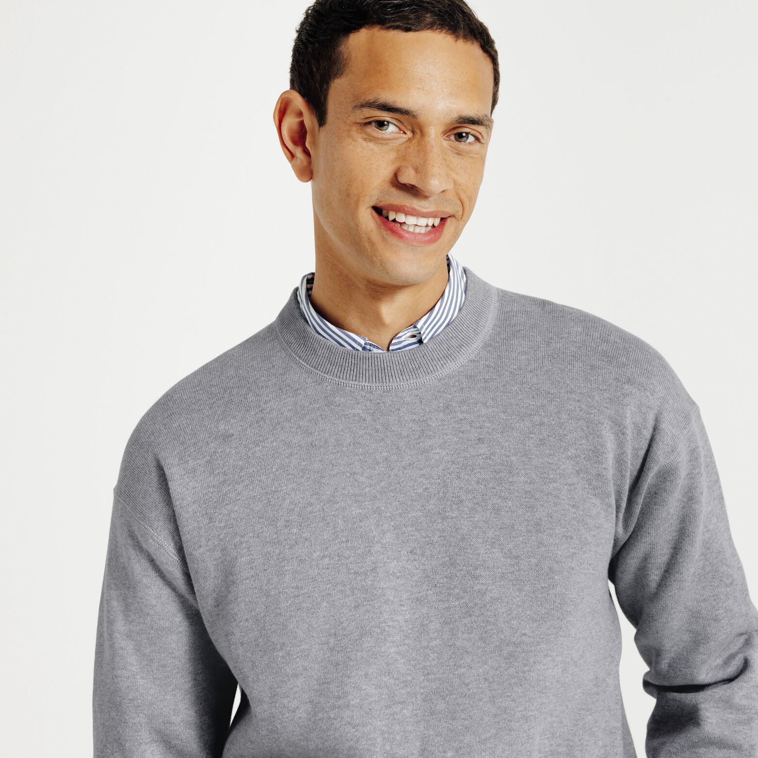 Pull col rond relax tricotage jacquard