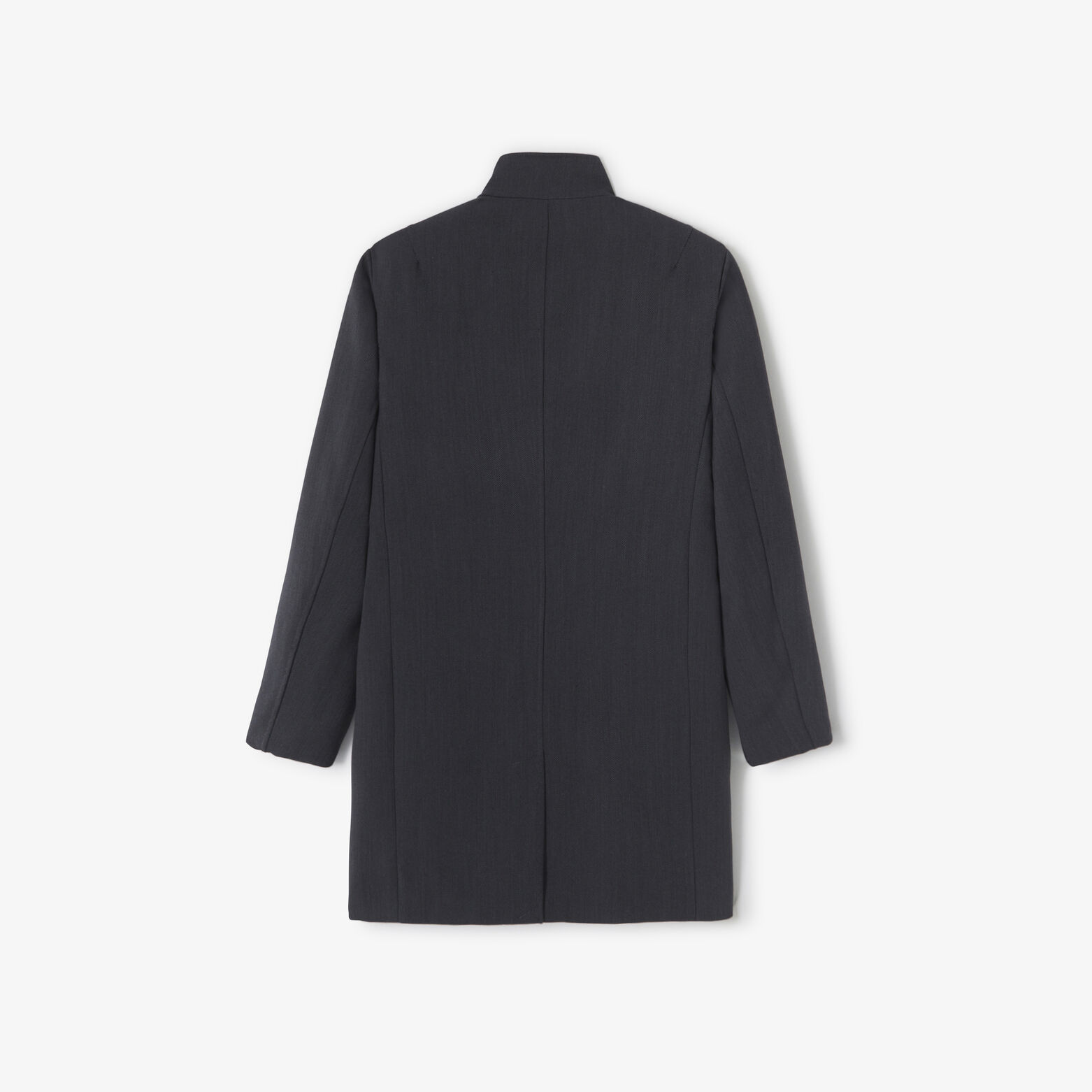 Lange wintermantel met opstaande kraag