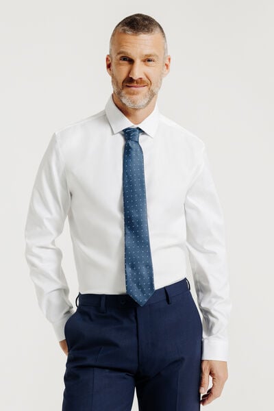 Cravate jacquard pois