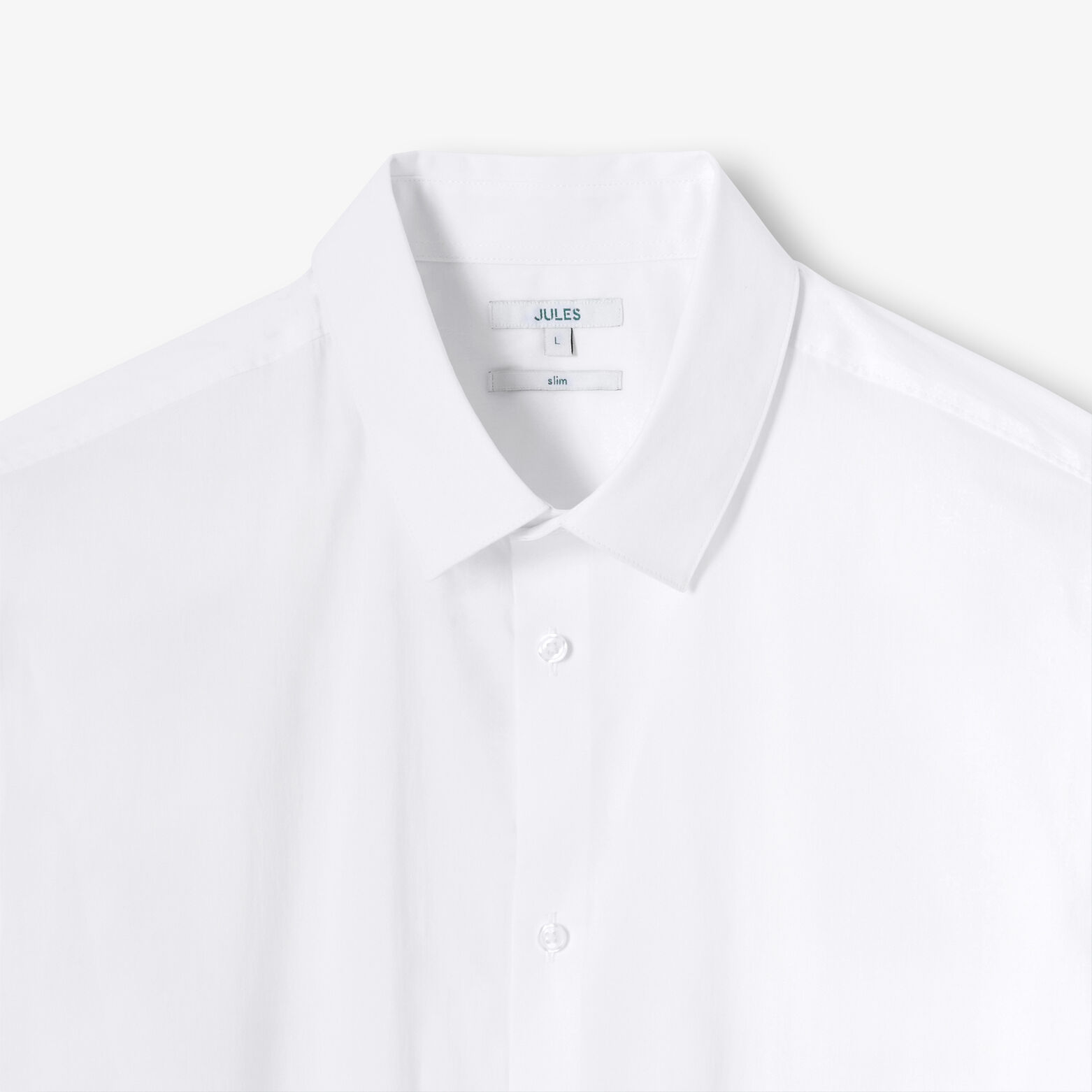 Chemise slim unie coton