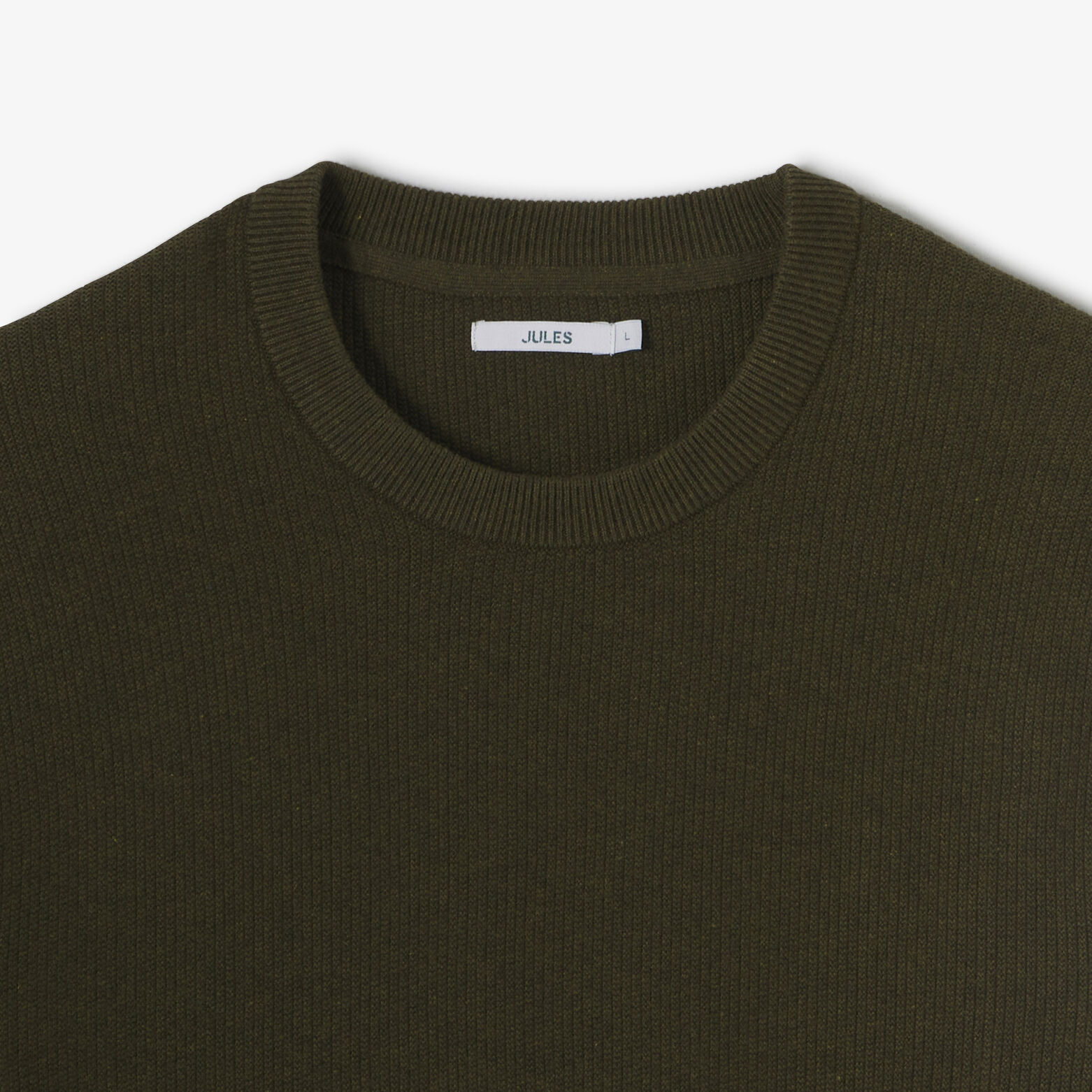 Pull col rond jeux de points fantaisie