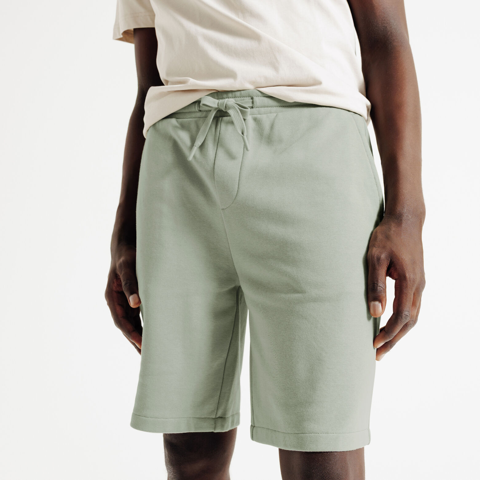Short in molton, elastische tailleband