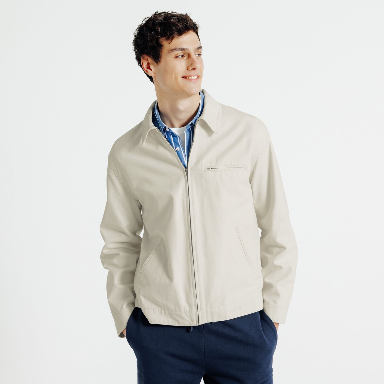 Blouson mi-saison col chemise