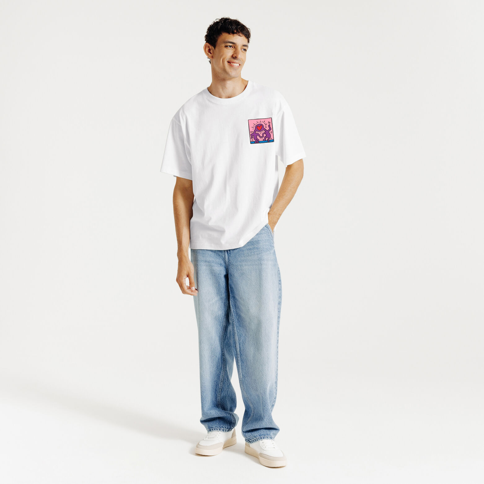 Tee shirt imprim&eacute; licence Keith Haring