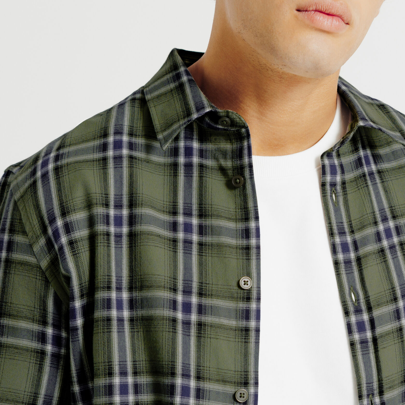 Geruit overhemd in flanel